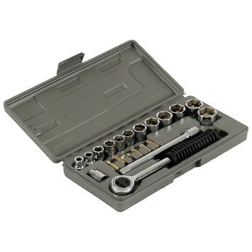 OK dopsleutelset 7-21 mm 21 stuks