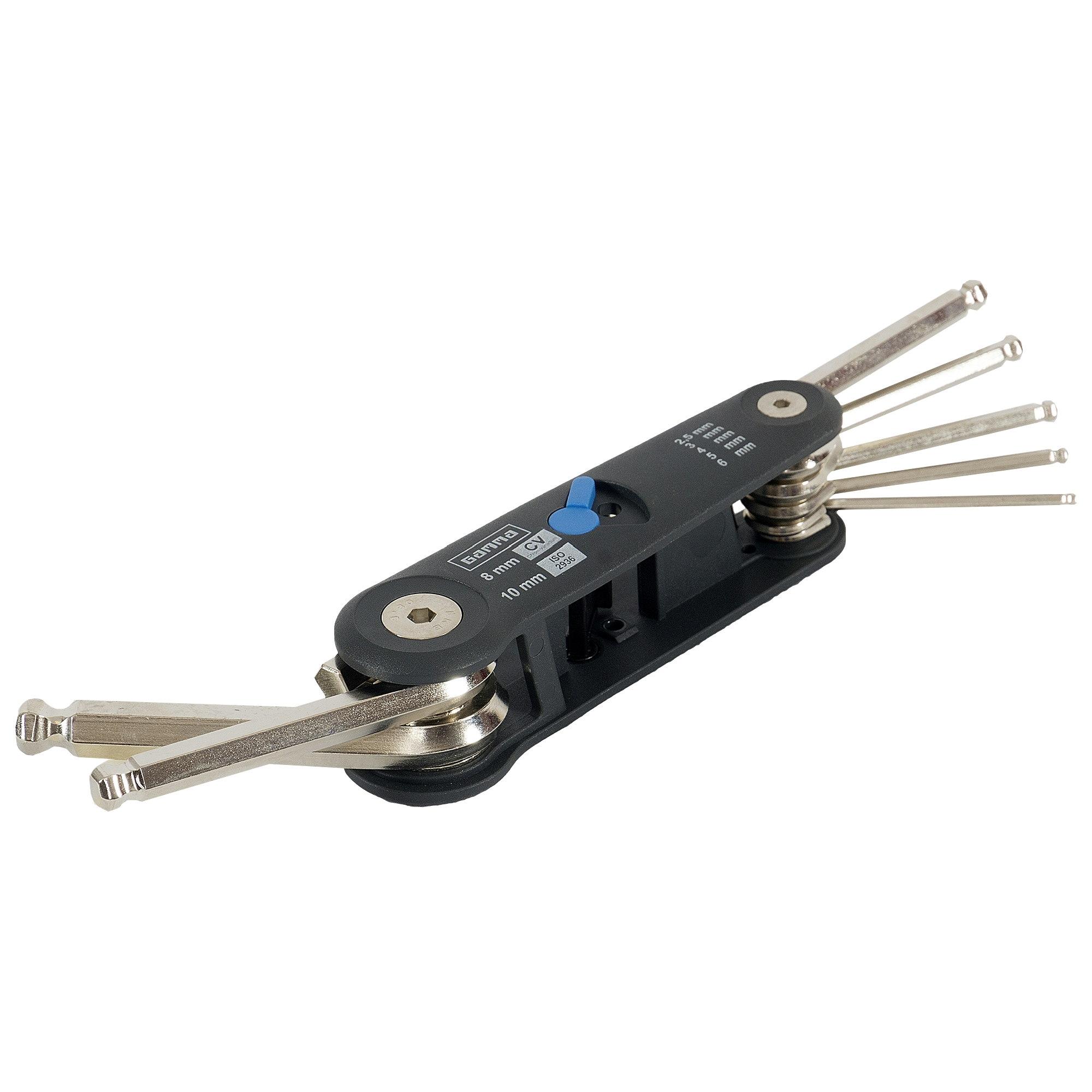 Gamma Inbussleutelset Compact Zeskant Kogelkop 2 10 Mm gamma kopen in de aanbieding