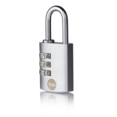Yale Hangslot met cijferslot messing verchroomd 30 mm
