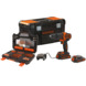 BLACK+DECKER accuklopboormachine BDCHD18S2KA-QW 18V + 104 delige boren- en bitset