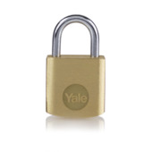 Yale Hangslot messing 20 mm gelijksluitend 4 stuks