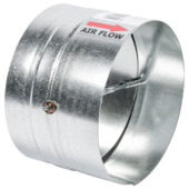 Spiraalbuis Verbinder met Terugslagklep Ø 125 mm