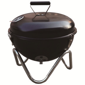 Handson BBQ Tafelgrill houtskool bbq metaal zwart Ø 34 cm