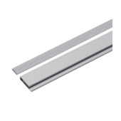 Decoratieve onderlat aluminium zilver 87.5cm