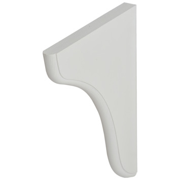 Plankdrager plank wit 20x25cm