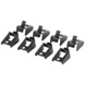 Storage reserve clips zwart set van 8