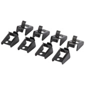 Storage reserve clips zwart set van 8