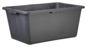 Speciekuip rechthoekig 65 liter zwart