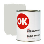 OK buitenlak hoogglans lichtgrijs 1 liter