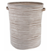 Opberger Sarah Ø32X40CM zand/wit gestreept