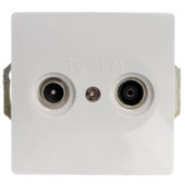 GAMMA Everest Stopcontact Coax Wit