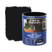 CetaBever snelbeits Gevel Hout zijdemat dekkend zwart 750 ml