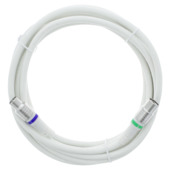 Q-Link coax kabel 3 meter stekker recht wit kabelkeur