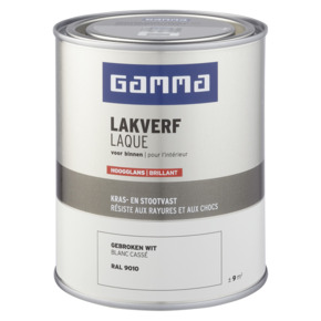 GAMMA binnenlak hoogglans 750 ml RAL 9010