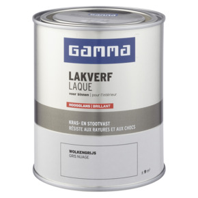 GAMMA binnenlak hoogglans 750 ml wolkengrijs