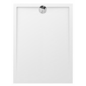 Allibert Slim douchebak 120x90 cm afvoer korte kant polybeton wit