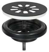 Differnz afvoerplug voor fontein mat zwart