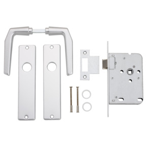 Insteekslot loopslot met aluminium slotplaat incl. kruk Doorn 50mm
