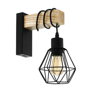 Dragende cirkel Wens Reusachtig GAMMA | EGLO wandlamp Townshend 5-E27 zwart/hout kopen? | plafond-wandlampen