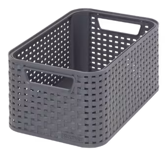 Curver Style opbergmand kunststof antraciet 12,9x19,2x28,2 cm