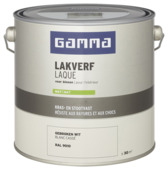 GAMMA binnenlak mat RAL 9010 gebroken wit 2,5 liter