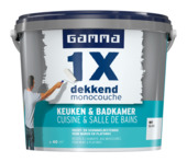 GAMMA muurverf 1x dekkend badkamer & keuken wit 5 liter