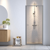 Sealskin douchedeur nis Hooked 100x200cm verstelbaar hoogglans aluminium