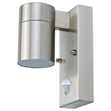 GAMMA | buitenlamp Edmonton 1-lichts met bewegingsmelder RVS kopen? buitenlampen-met-sensor