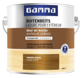 GAMMA buitenbeits deur & kozijn transparant donker eiken 2,5 liter