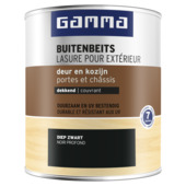 GAMMA buitenbeits deur & kozijn dekkend RAL 9005 diep zwart 750 ml