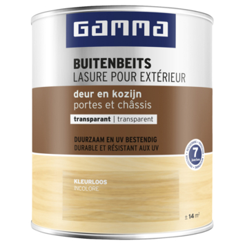 | GAMMA buitenbeits deur kozijn transparant kleurloos 750 ml kopen? | houtbeits