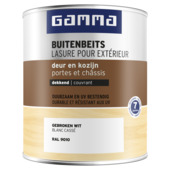 GAMMA buitenbeits deur & kozijn dekkend  RAL 9010 gebroken wit 750 ml
