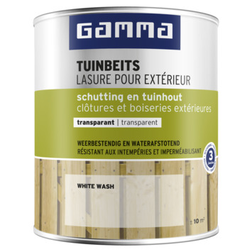 Waakzaam bevestigen satire GAMMA | GAMMA tuinbeits schutting & tuinhout transparant 750 ml white wash  kopen? | houtbeits