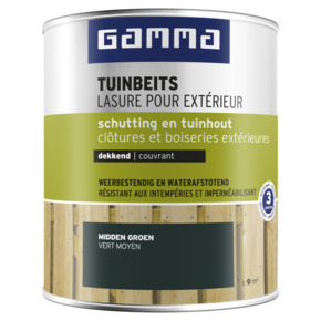 GAMMA tuinbeits schutting & tuinhout dekkend middengroen 750 ml