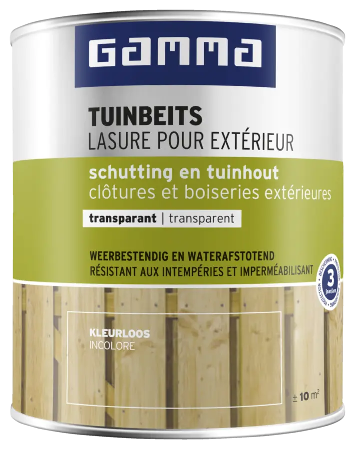 GAMMA tuinbeits Schutting & Tuinhout transparant kleurloos 750 ml