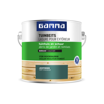 Raad Druppelen component GAMMA | GAMMA tuinbeits tuinhuis & schuur dekkend jachtgroen 2,5 liter  kopen? | tuinbeits