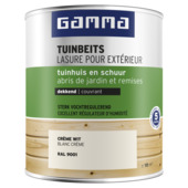 GAMMA tuinbeits tuinhuis & schuur dekkend RAL 9001 crème wit 750 ml