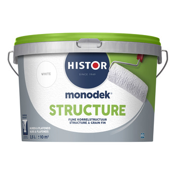 | Histor Monodek Structure Wit 2,5 Liter kopen? | muurverf-latex