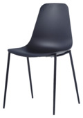 Eetkamerstoel Renee kunststof zwart
