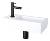 Differnz Fonteinset Ravo Links Wit Keramiek