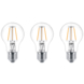 Philips LED peer E27 40W 3 stuks filament helder niet dimbaar