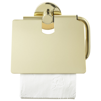 Allibert toiletrolhouder Coperblink met klep Goud