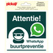 Pickup Pictogram Vinyl 15x15cmWhatsapp Buurtpreventie