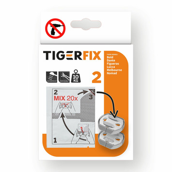 GAMMA | Type Tigerfix - 2 Stuks kopen? | badkamer-accessoires