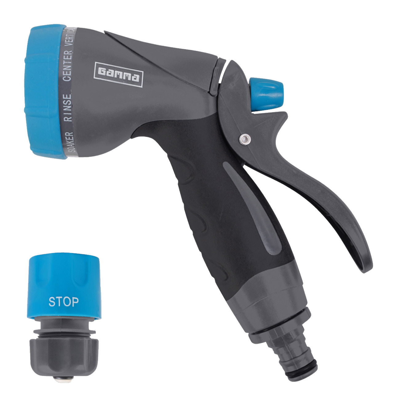 Gamma Sproeiaccessoires Broesset 2 Delig Grijs Met Blauw 12 Inch gamma kopen in de aanbieding