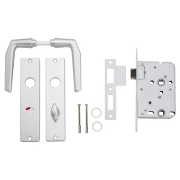 KOTARBAU® Toilet insteekslot 78x55mm insteekslot deurslot voor toiletten badkamer DIN rechts