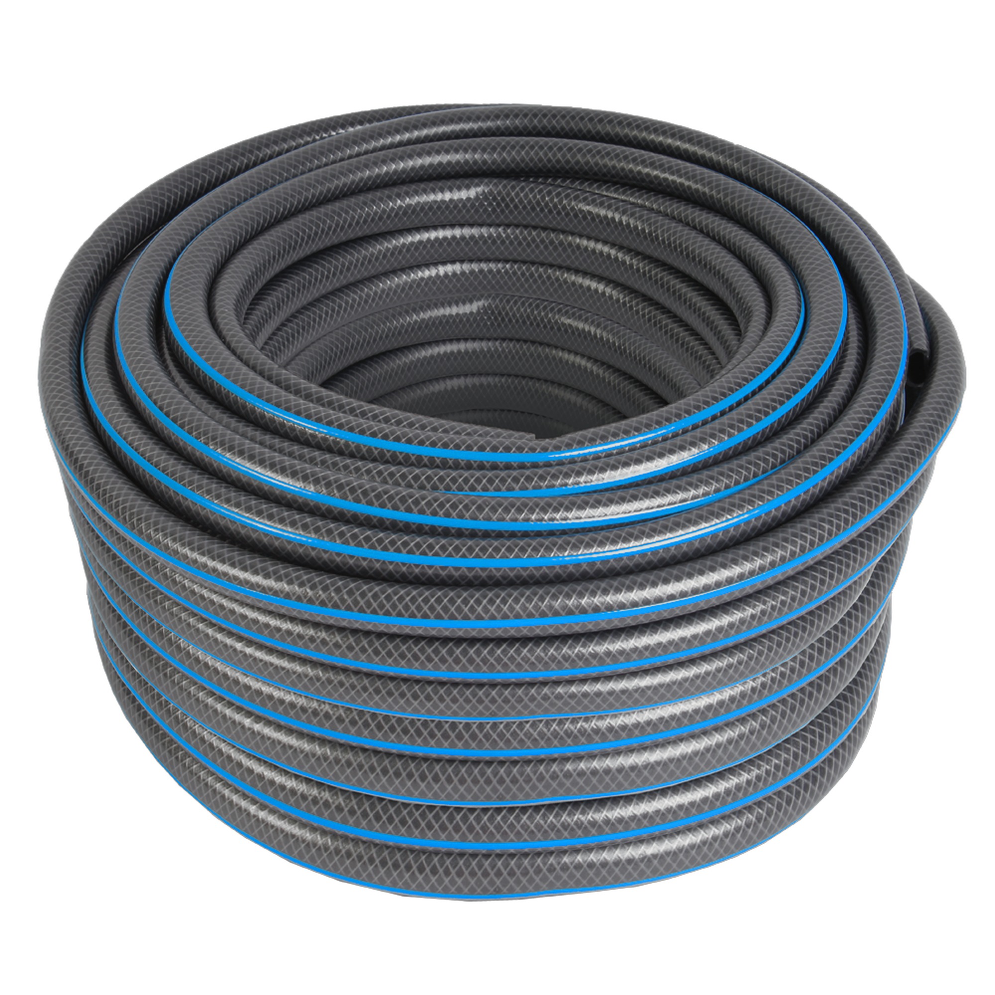 Gamma Tuinslang Gewapend Grijs Met Blauw 50 Meter 12 Inch gamma kopen in de aanbieding