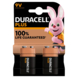 Duracell Batterij 9V Alkaline Plus 2 stuks