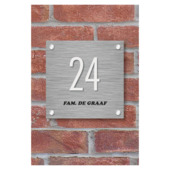 Pickup 3D Home plaat grijs acrylaat 3 mm 15 x 15 cm