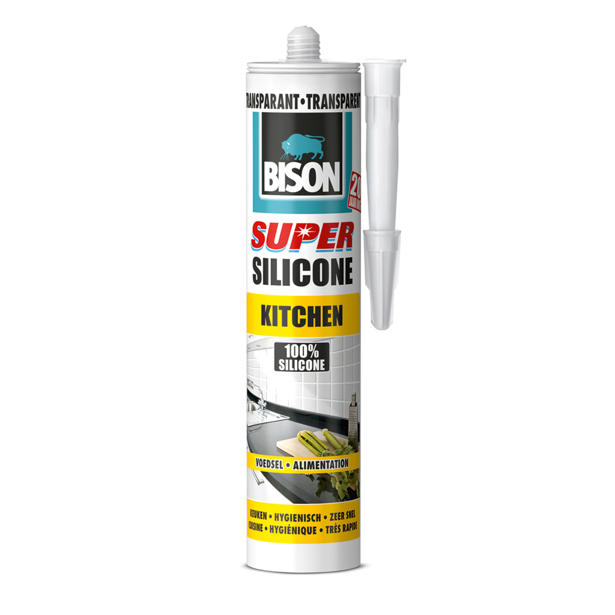 Bison Super Siliconenkit Keuken Transparant 310 Ml bison kopen in de aanbieding